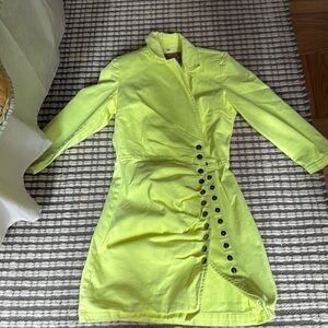 Retrofete neon denim dress
